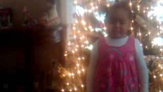 3 Year Old sings Away in a Manger