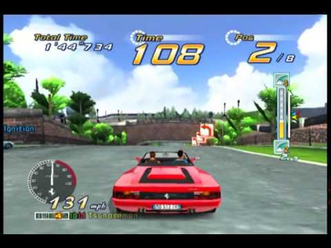 OutRun 2 Xbox Gameplay 60fps - Bonus Stage 2 featuring Daytona USA 2 tracks