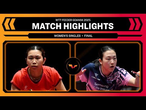 Hitomi Sato vs Kim Seongjin | WS Final | WTT Feeder Gdansk 2025