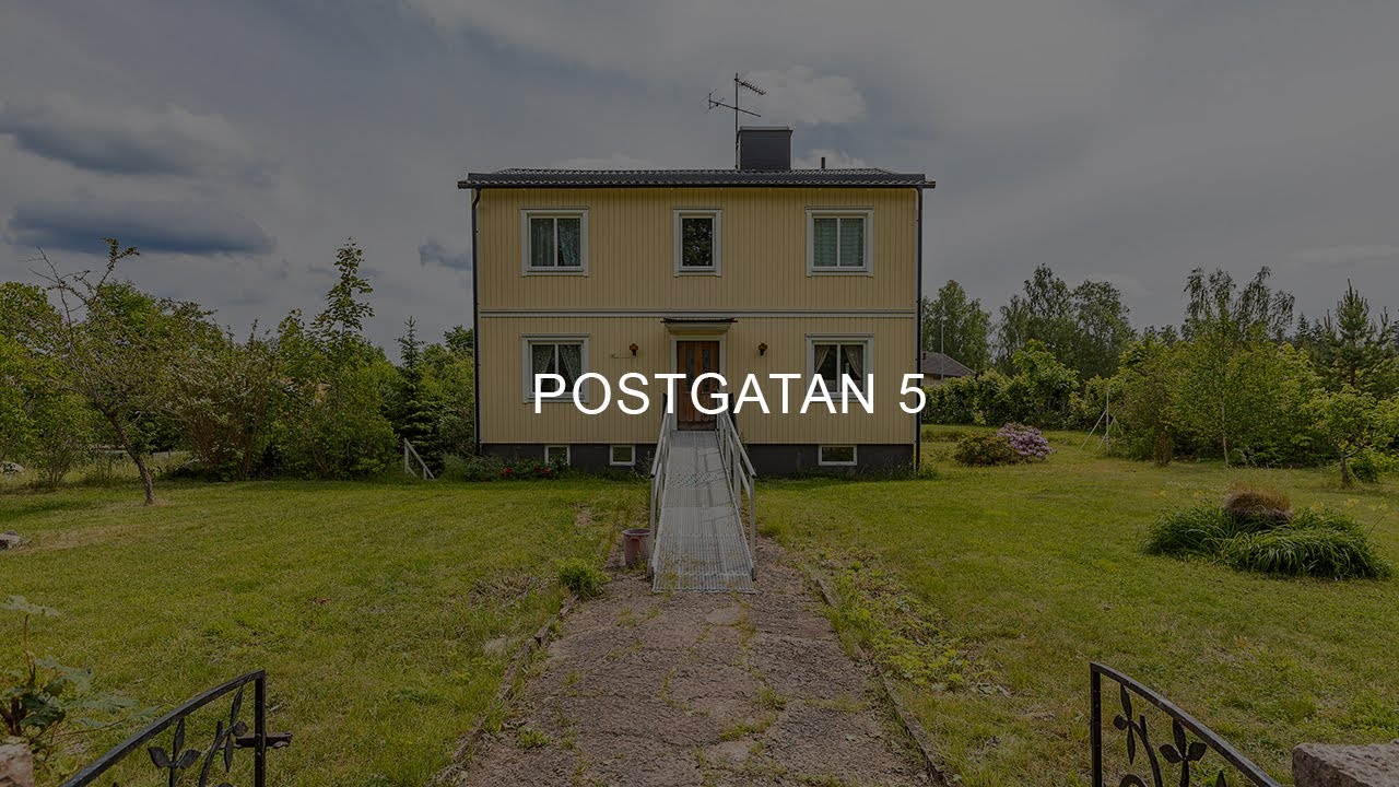 6 rum Villa på Postgatan 5 Alstermo Uppvidinge kommun - video