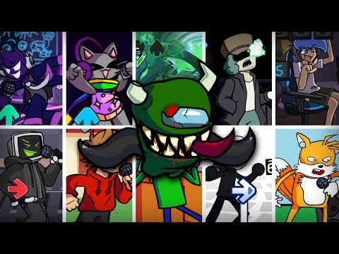 Ejected, but Everyone Sings It 🎶 (FNF Ejected, but Different Characters Sing It - Vs. Impostor V3)