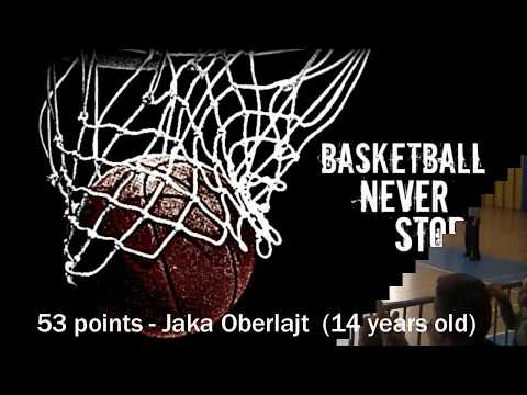 Amazing 53 points - Jaka Oberlajt (14 years old) Basketball Highlights