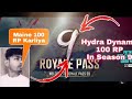 Hydra|Dynamo maxing 1 to 100 Rp in season 9 by spending 9000 UC funny movements 😂#dynamo