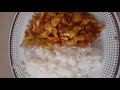 miyan cabbage da kwai | cabbage and egg souce with rice | lunch or dinner