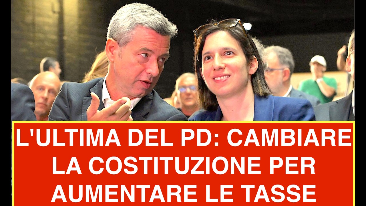 L'ULTIMA DEL PD: CAMBIARE LA COSTITUZIONE PER AUMENTARE LE TASSE