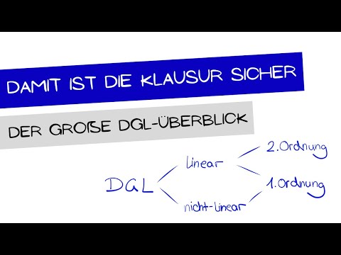 Gesamtüberblick Differentialgleichungen + Lösungsvorgehen je Art - einfach erklärt