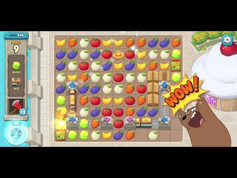 We Bare Bears Match3 Repairs Level 835 - No Boosters