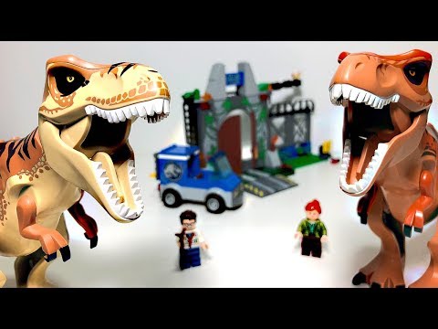 JURASSIC WORLD LEGO JUNIORS T-REX BREAKOUT SET - LEGO Fallen Kingdom Toys Tyrannosaurus rex