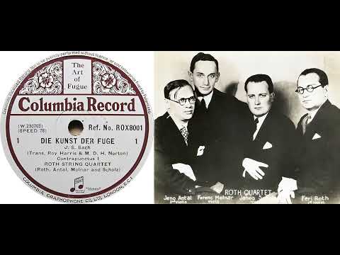 J. S. Bach: Die Kunst der Fuge BWV 1080 | Roth String Quartet, Donald Francis Tovey | 1934/35 | "S"