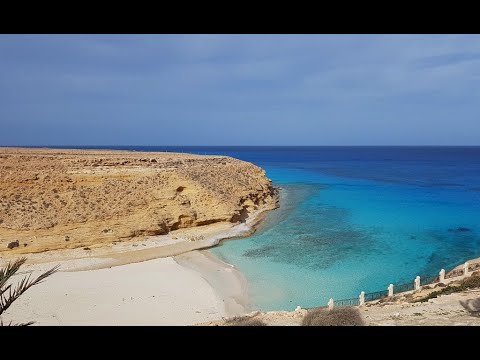 Marsa Matruh Bay and Marina North Beach, Alexandaria on Egypt's Mediterranean coast.