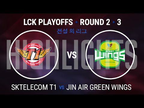 SK Telecom T1 vs Jin Air Greenwings G3 Highlights - Quarter final LCK Spring Playoffs - SKT vs JAG