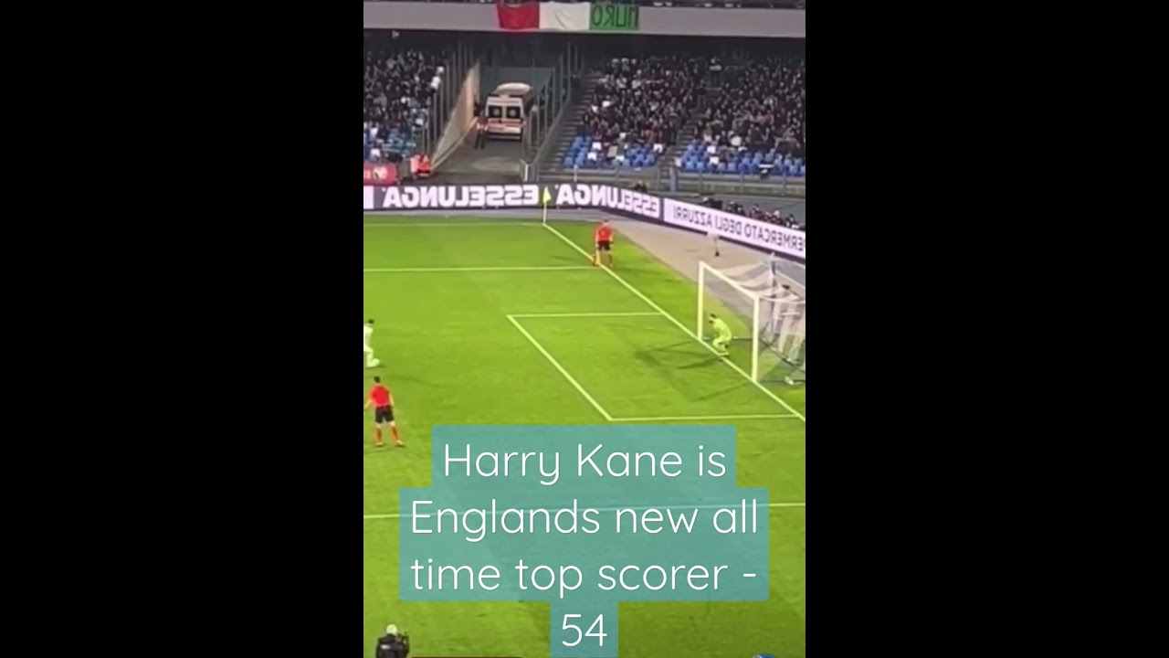 Harry Kane, the goal to make him Englands all time top scorer overtaking Wayne Rooney #shortsfeed