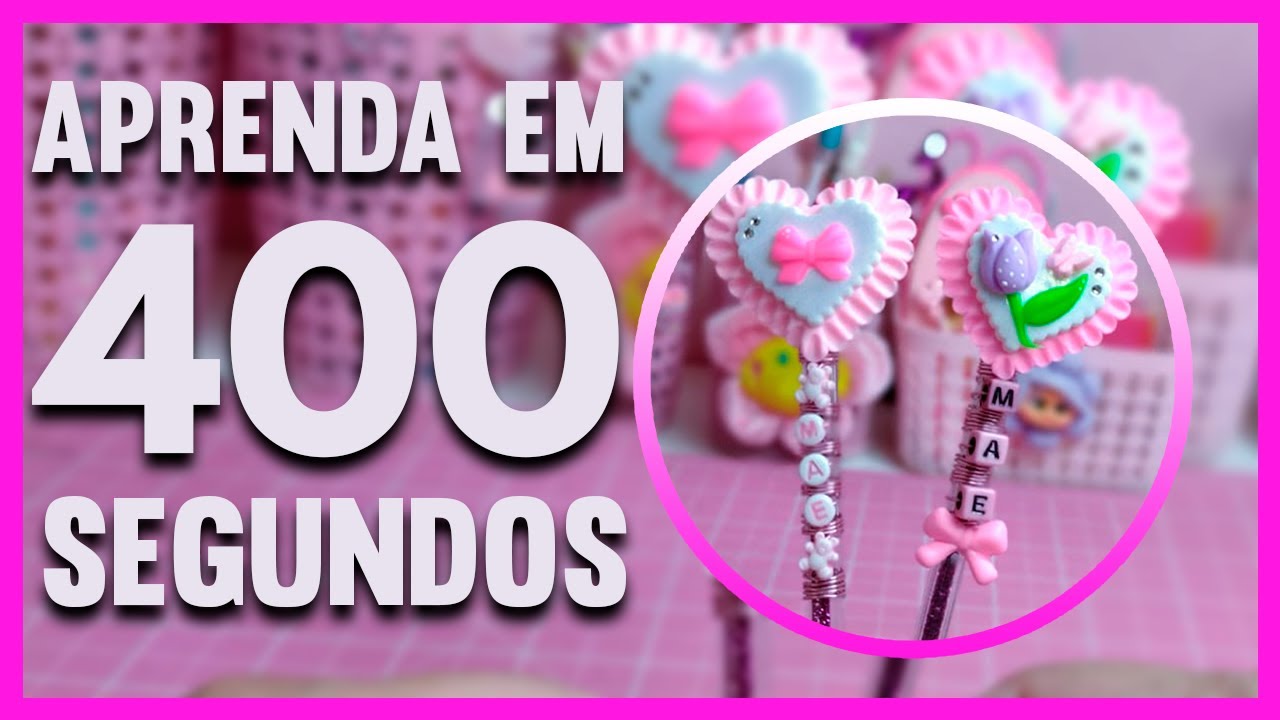 [RÁPIDO]  CANETA PERSONALIZADA em BISCUIT - DIA DAS MÃES