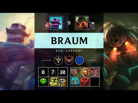 Braum Support vs Nautilus - EUW Grandmaster Patch 25.12