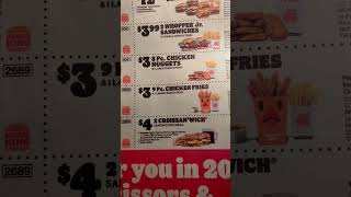 Burger King Mail in Coupons for 2022