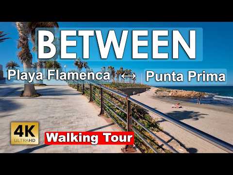 BETWEEN: Playa Flamenca and Punta Prima 2025 🌊 | Coastal Walking Tour [4k 60fps]