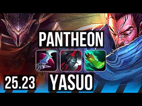 PANTHEON vs YASUO (MID) | EUW Master | 25.23