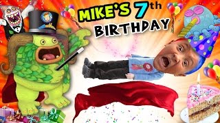 Mike's 7th Birthday! A Magically Monsterific Party Celebration! (FUNnel Vision B-Day Vlog)