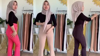 Download lagu Online Shopping Haul Try On Celana Panjang Wanita Bahan Premium Soft mp3