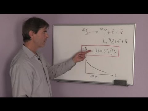 Equation for the Decay Process of Strontium-90 : Physics & Science Lessons