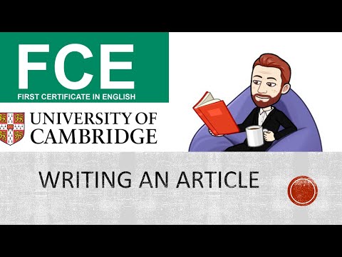 HOW TO WRITE AN FCE ARTICLE
