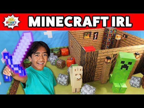 Ryan Opens a MINECRAFT Hotel IRL!