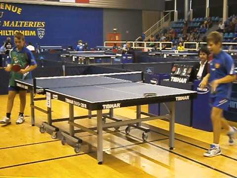 EURO MINI CHAMPS 2013 Table tennis Sidorenko V 4 игра в финале за 17 место с итальянцем 3 0