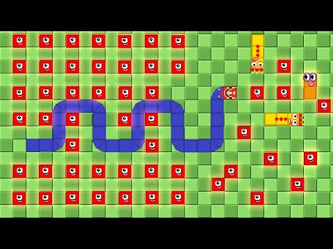 Numberblocks Sanke in the Mario Maze Mayhem