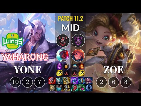 JAG Yaharong Yone vs Zoe Mid - KR Patch 11.2