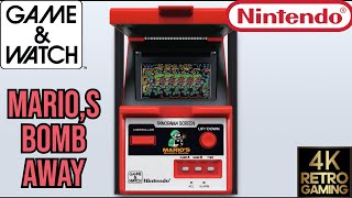 Mario's Bomb Away Panorama Game & Watch 4k Gameplay