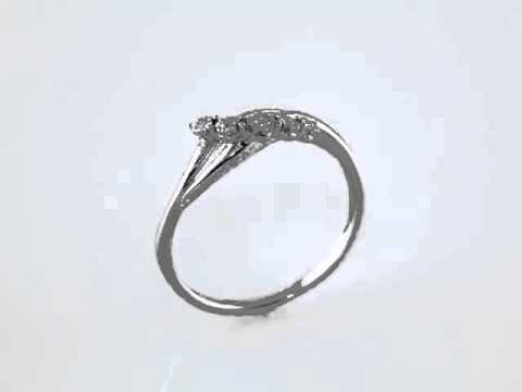0.03 ct Diamond 5 Stone Ring - 289,00 Euro