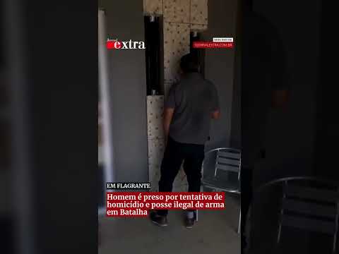 Homem é preso por tentativa de homicídio e posse ilegal de arma em Batalha
