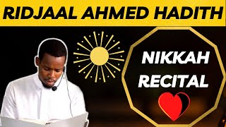 Download lagu Nikkah Recital By Ridaal Ahmed Wedding Recital By ... mp3