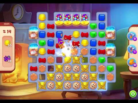 HomeScapes Level 1984 no boosters (16 moves)