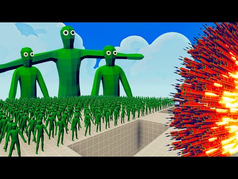 200x ZOMBIE + 3x GIANT vs 3x EVERY GOD   Totally Accurate Battle Simulator TABS