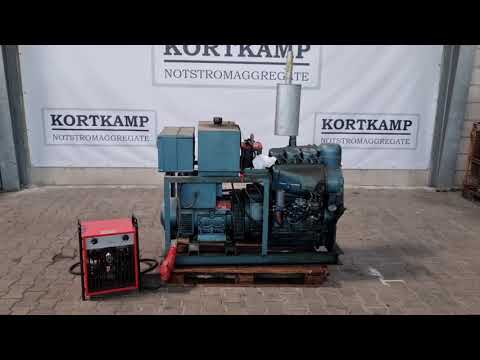 Deutz Notstromaggregat 28 KVA Probelauf - Deutz F3L912 Motor