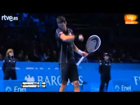 Novak Djokovic Vs Wawrinka Barclays ATP World Tour Finals 2013 Semi-Final -highlights