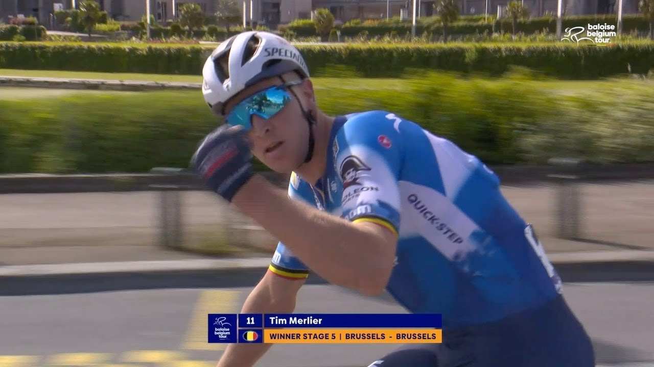 Tim Merlier wins bunch sprint and final stage of Baloise Belgium Tour