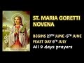 9 DAYS ST MARIA GORETTI NOVENA FOR SEXUAL PURITY AND HELP WITH FORGIVING OTHERS CATHLIC PRAYERS