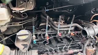 Good injector leak off test on a ford transit 2.2 injector testing pt1