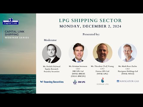LPG Shipping Sector Discussion with BW LPG, Dorian LPG, Navigator Gas
