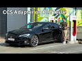 How Fast Does My 5 Year Old Tesla Model S Charge With A CCS Adapter On V3 Supercharger