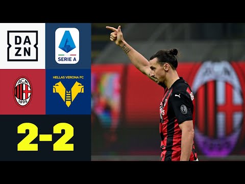 Ibrahimovic rettet Punkt: AC Mailand - Hellas Verona 2:2 | Serie A | DAZN Highlights