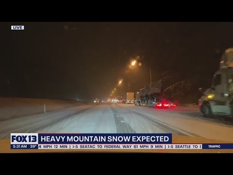 Heavy mountain snow expected | FOX 13 Seattle