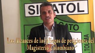 Alcances de los pliegos de peticiones del Magisterio Colombiano