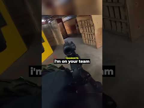 When Airsofter Uses Enemy As A Shield…