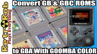 How to Convert Gameboy and Gameboy Color Roms to GBA with Goomba Color
