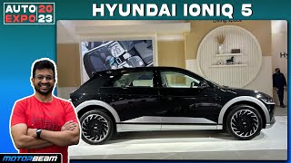 Hyundai Ioniq 5  Walkaround | 2023 Auto Expo | MotorBeam हिंदी