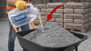 Mix CEMENT with SOLVENT and discover the secret that surprises even experienced masons!