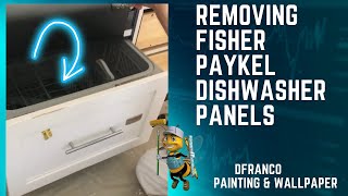 Removing Fisher and Paykel dishwasher panels